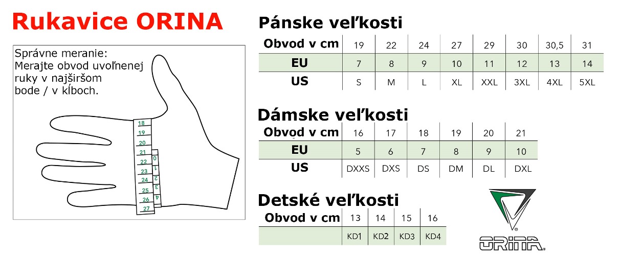 ORINA moto rukavice HIGHWAY 3XL